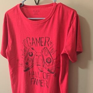 The Children's Place Bright Red Gamer Graphic Tee